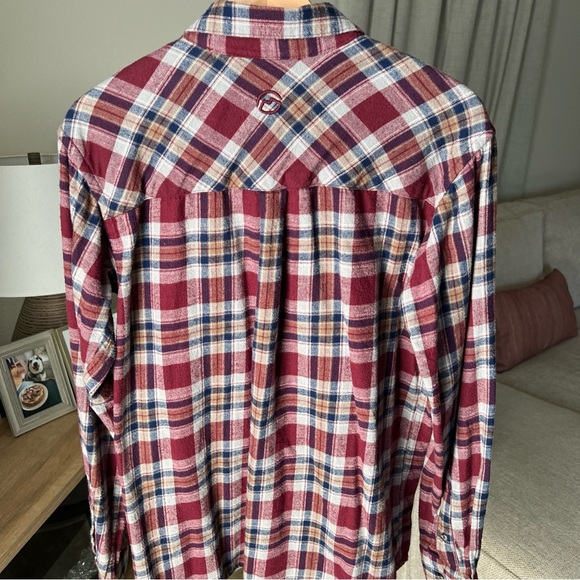 Magellan Classic Fit Maroon Flannel L/S Button Up Size S - Picture 8 of 13